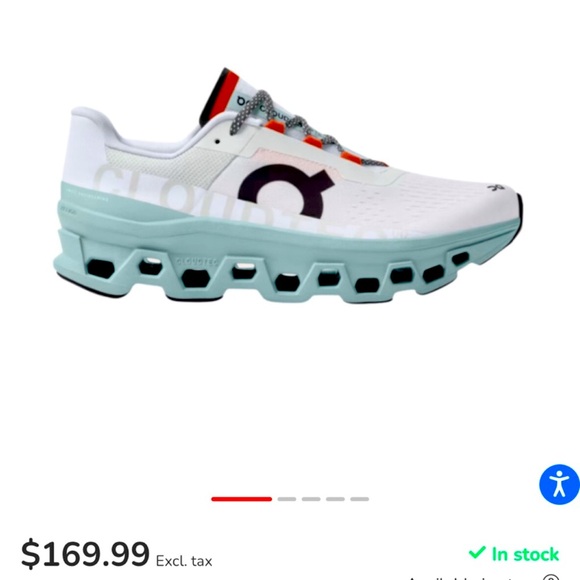 2 pair of Men’s On Cloud size 9 blue and white. Sold separately - Picture 2 of 3